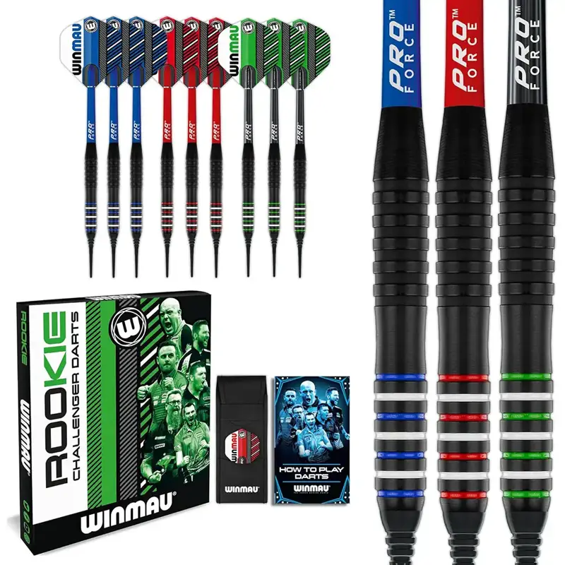 Winmau šípky Rookie Brass Muti Pack soft 20g