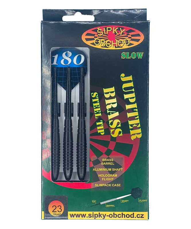 Ruthless šípky Jupiter Black Slow steel 23g Ruthless šípky Jupiter Black Slow steel 23g