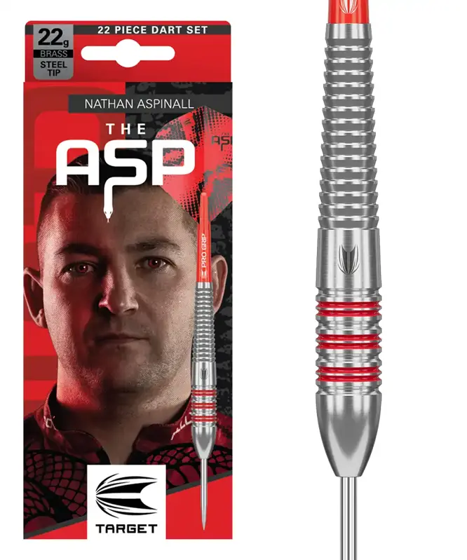 Target šipky Nathan Aspinall Brass steel 22g Target šipky Nathan Aspinall Brass steel 22g