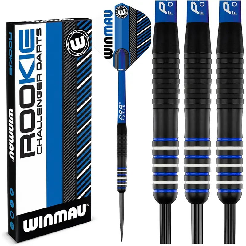 Winmau šípky Rookie Brass Blue steel 20g
