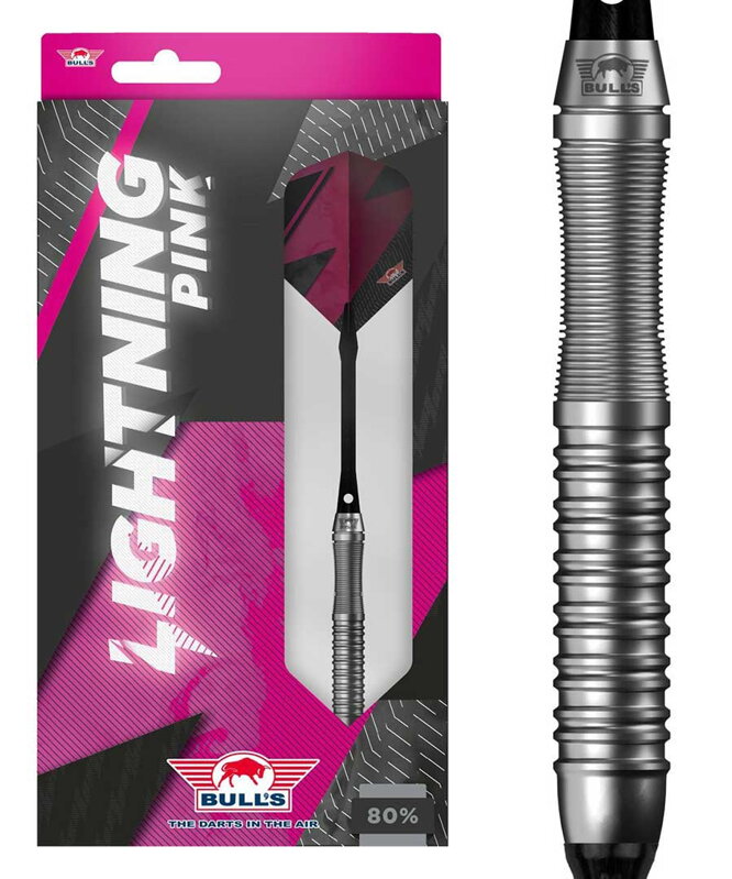 Bulls NL šípky Lightning Pink soft 19g Bulls NL šípky Lightning Pink soft 19g