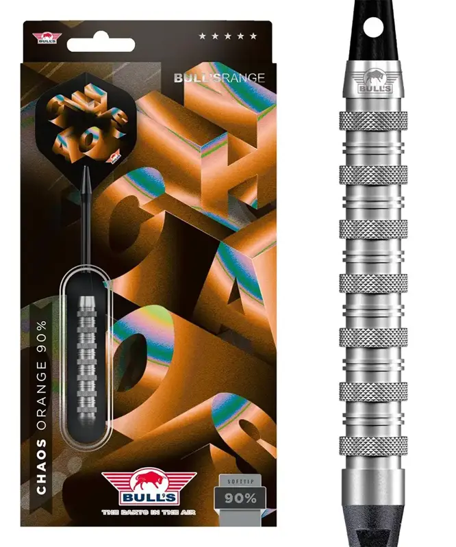 Bulls NL šípky Chaos Orange soft 20g Bulls NL šípky Chaos Orange soft 20g
