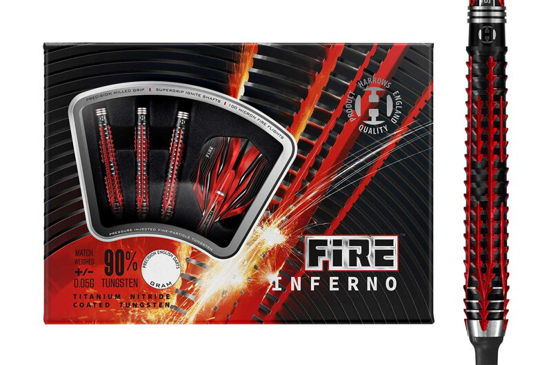 Harrows šípky Fire Inferno soft 20g