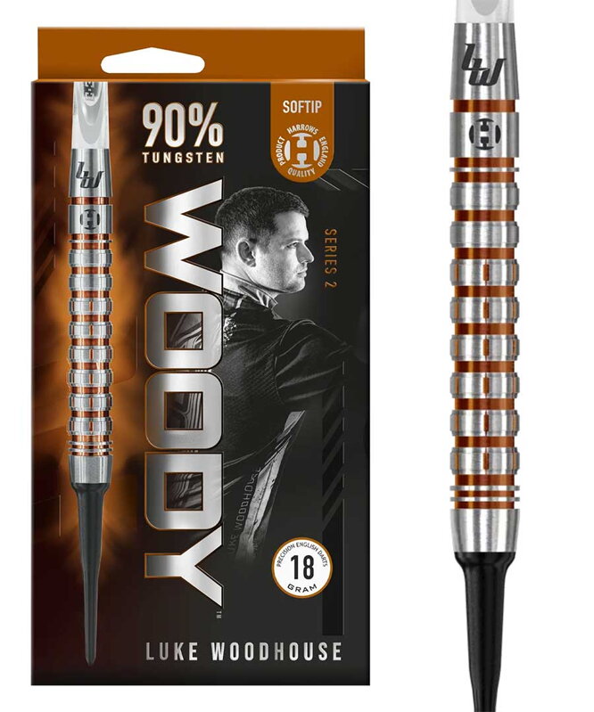 Harrows šípky Luke Woodhouse series 2 soft 18g Harrows šípky Luke Woodhouse series 2 soft 18g