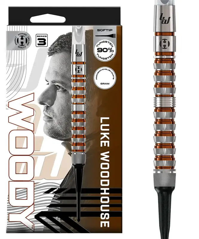Harrows šípky Luke Woodhouse Series 3 soft 18g Harrows šípky Luke Woodhouse Series 3 soft 18g
