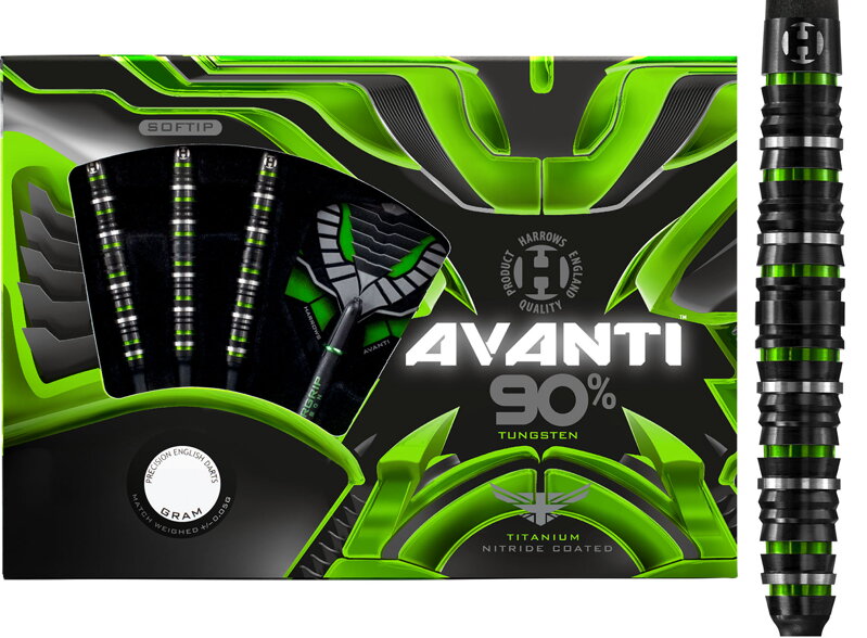 Harrows šípky Avanti soft 18g