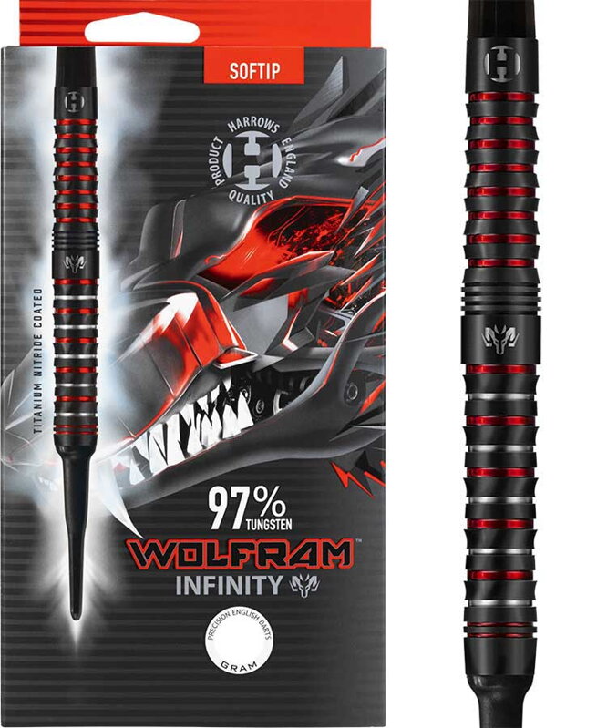 Harrows šípky WOLFRAM Infinity soft 20g