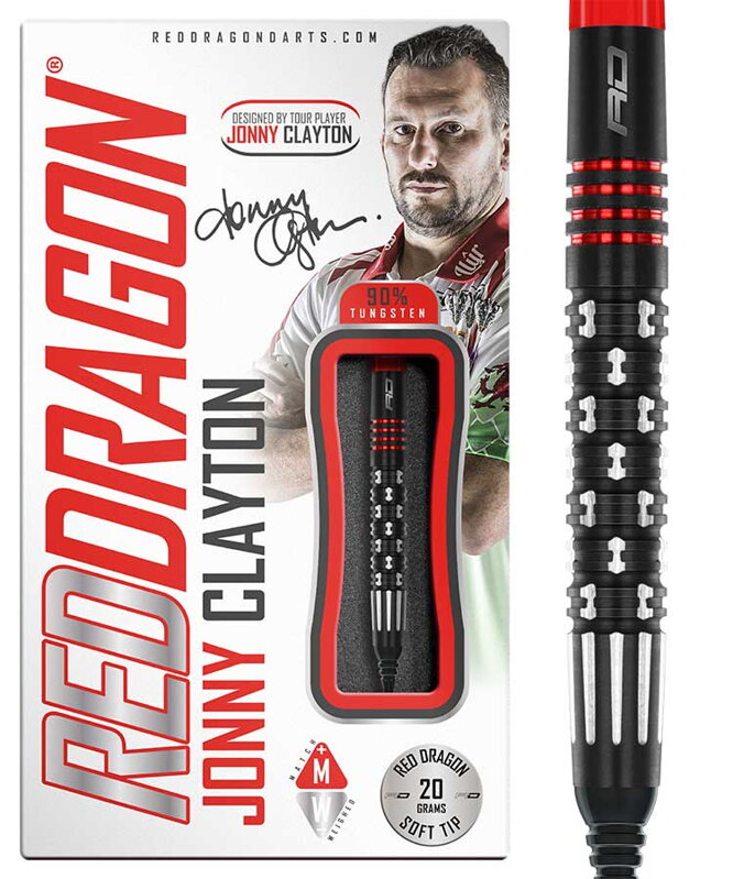 Red Dragon šípky Jonny Clayton Premier League SE soft 20g