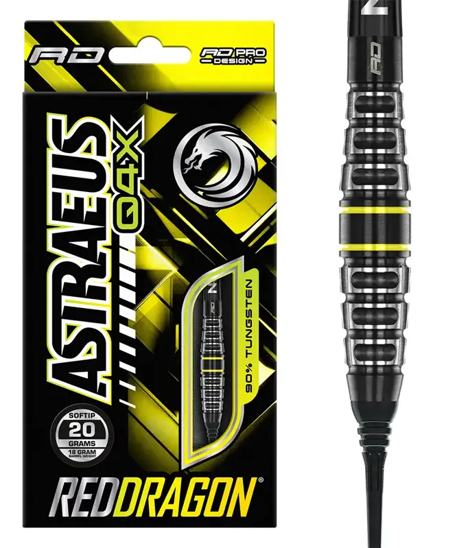Red Dragon šípky Astraeus Q4X Torpedo soft 20g