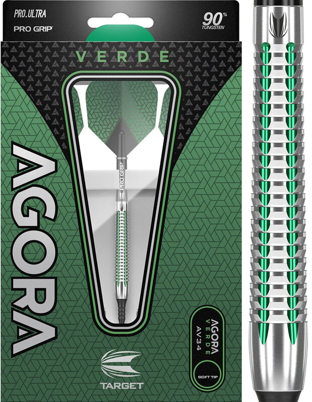 Target šípky Agora Verde AV34 soft 18g