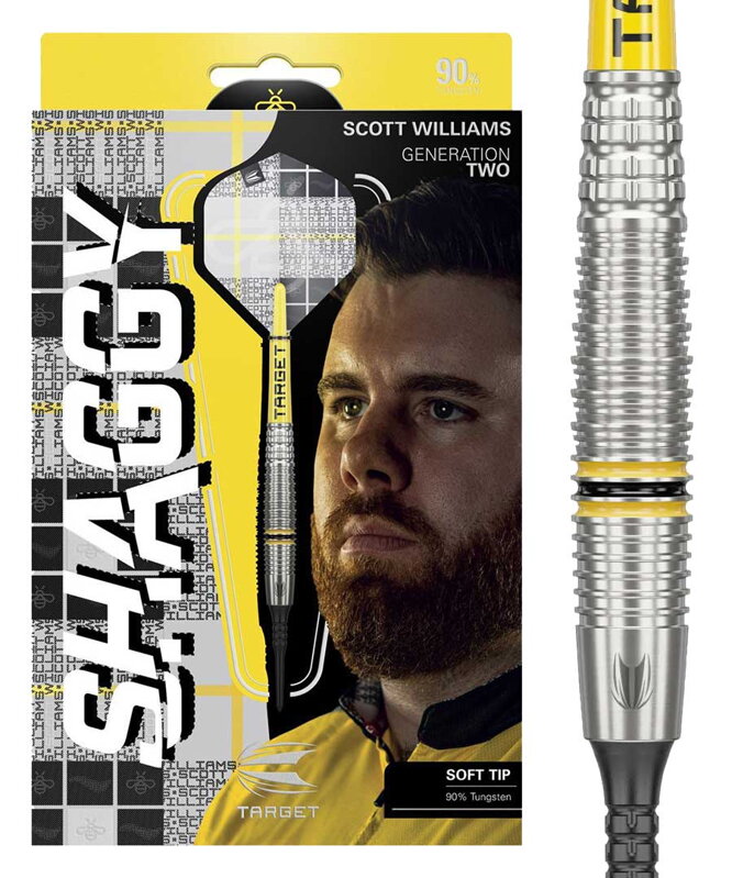 Target šípky Scott Williams "Shaggy" G2 soft 18g Target šípky Scott Williams "Shaggy" G2 soft 18g