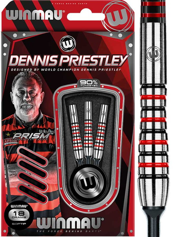 Winmau šípky Dennis Priestley soft 18g