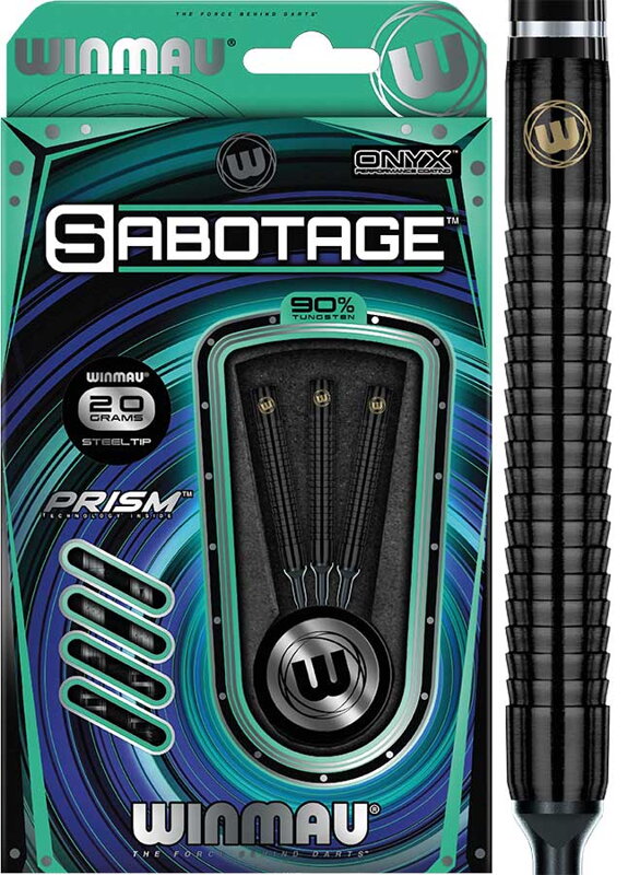 Winmau šípky Sabotage Black soft 20g Winmau šípky Sabotage Black soft 20g