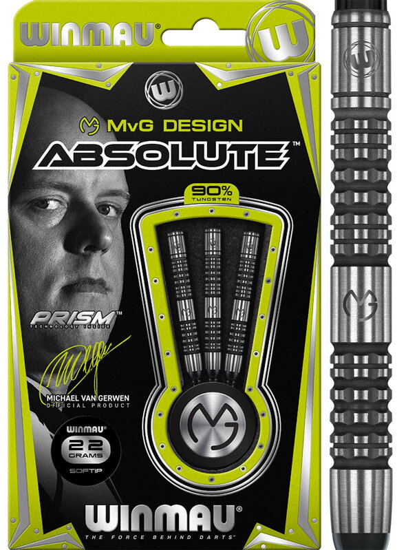 Winmau šípky Absolute soft 22g