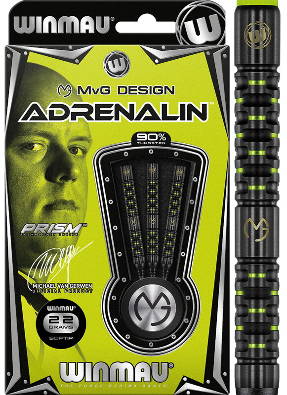 Winmau šípky Adrenalin soft 22g