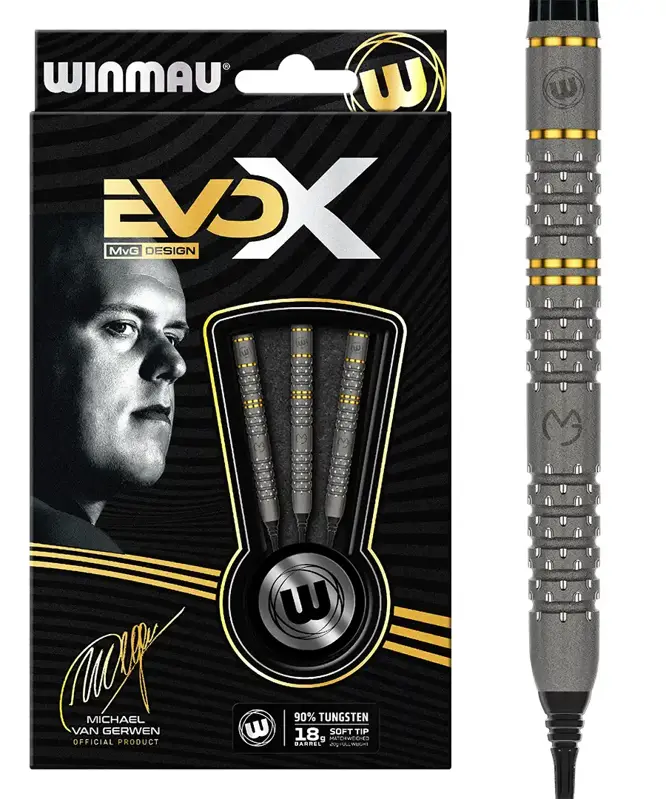 Winmau šípky MvG EvoX soft 20g