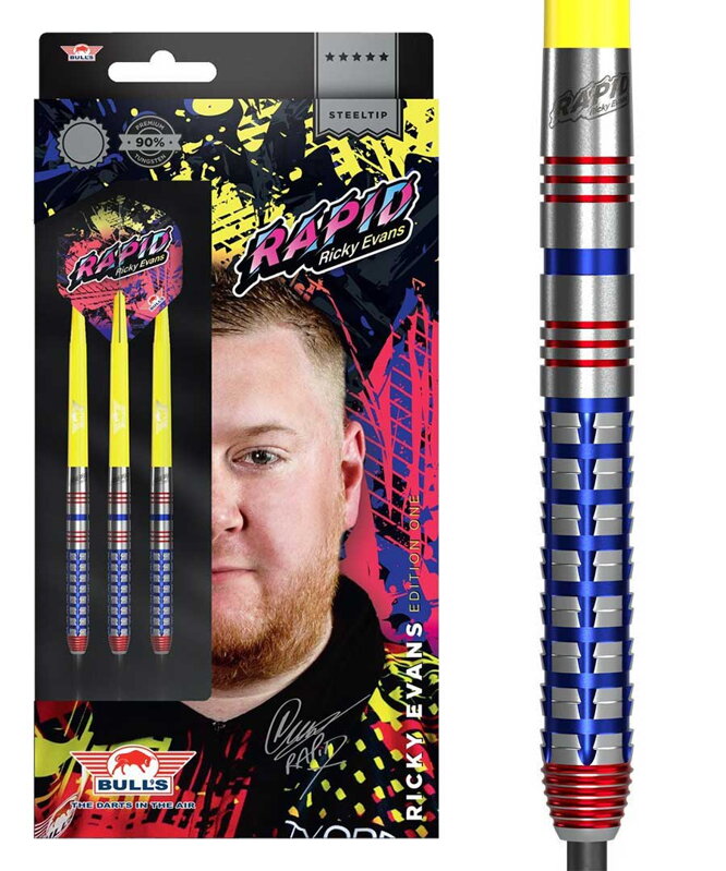 Bulls NL šípky Ricky Evans 90 steel 20g Bulls NL šípky Ricky Evans 90 steel 20g