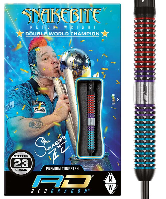 Red Dragon šípky Peter Wright Snakebite Spirit steel 23g Red Dragon šípky Peter Wright Snakebite Spirit steel 23g