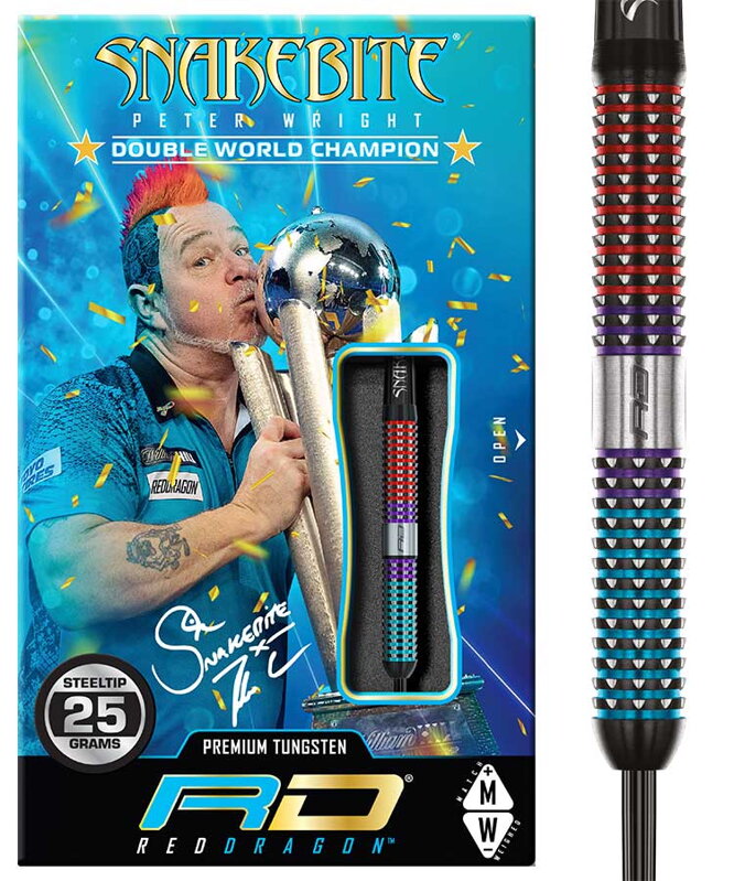 Red Dragon šípky Peter Wright Snakebite Spirit steel 25g Red Dragon šípky Peter Wright Snakebite Spirit steel 25g
