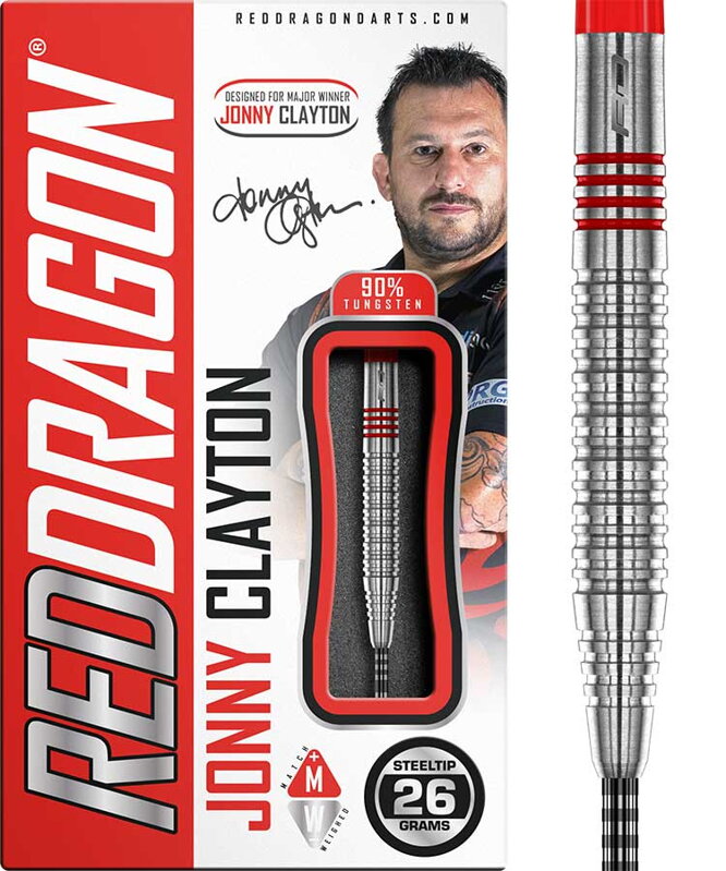 Red Dragon šípky Jonny Clayton Original 2.0 steel 26g Red Dragon šípky Jonny Clayton Original 2.0 steel 26g