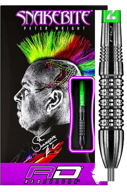 Red Dragon šipky Peter Wright SNAKEBITE Black Strike 24g steel Red Dragon šipky Peter Wright SNAKEBITE Black Strike 24g steel