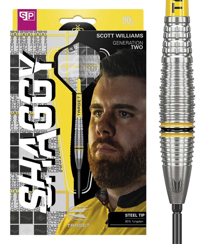 Target šípky Scott Williams "Shaggy" G2 steel 25g Target šípky Scott Williams "Shaggy" G2 steel 25g