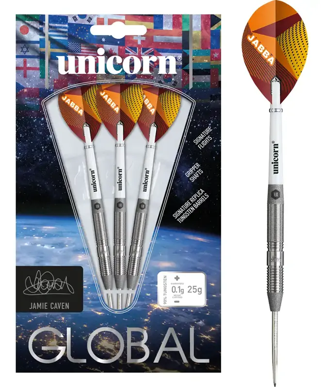 Unicorn šípky Global Jamie Caven steel 25g