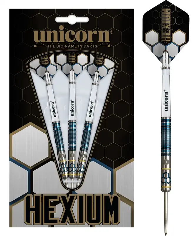 Unicorn šípky Hexium Style 2 Blue steel 23g