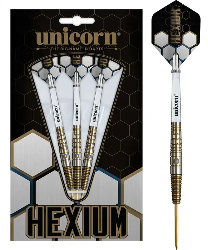 Unicorn šípky Hexium Style 3 Gold steel 24g