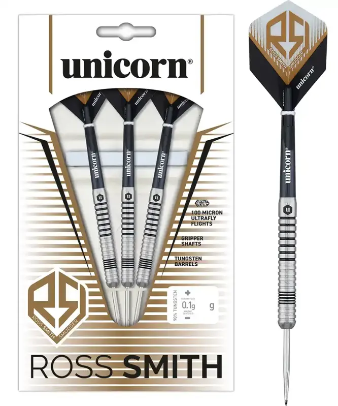 Unicorn šípky Ross Smith Smudger steel 22g