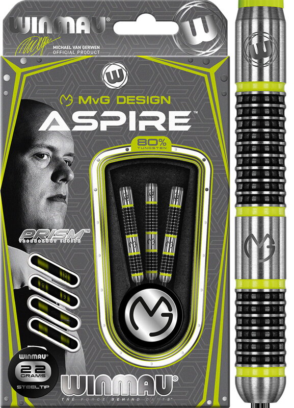 Winmau šípky Aspire steel 22g