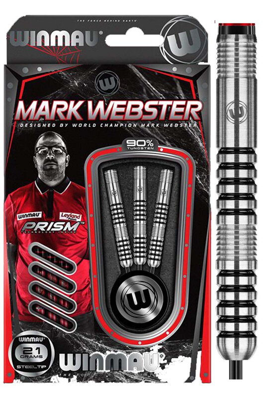 Winmau šipky Mark Webster steel 23g
