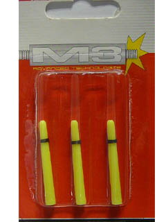 Empire Dart nylon násadky m3 krátké žluté         