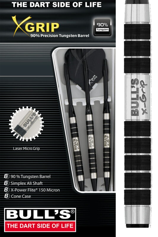 Bulls šipky X2 X-Grip 18 g        